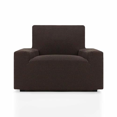 SOFASKINS® super elastischer überzug, Sofabezug 1 sitzer, atmungsaktiv, bequem und langlebig, Sofa überzug, Einfach anzubringen, Maße (70-110Cm), Farbe braun von SOFASKINS