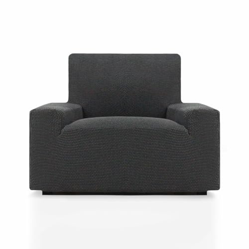 SOFASKINS® super elastischer überzug, Sofabezug 1 sitzer, atmungsaktiv, bequem und langlebig, Sofa überzug, Einfach anzubringen, Maße (70-110Cm), Farbe dunkelgrau von SOFASKINS