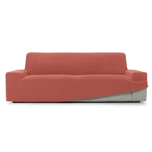 SOFASKINS® super elastischer überzug, Sofabezug 2 sitzer, atmungsaktiv, bequem und langlebig, Sofa überzug, Einfach anzubringen, Maße (140-180Cm), Farbe Koralle von SOFASKINS