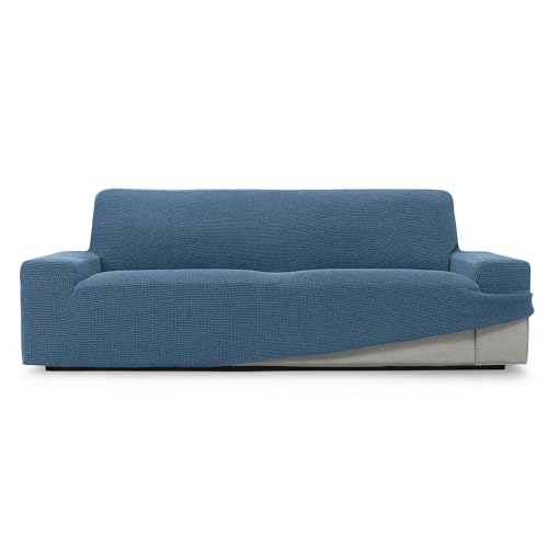 SOFASKINS® super elastischer überzug, Sofabezug 4 sitzer, atmungsaktiv, bequem und langlebig, Sofa überzug, Einfach anzubringen, Maße (230-270Cm), Farbe Himmelblau von SOFASKINS