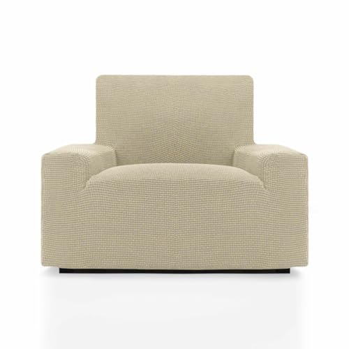 SOFASKINS® super elastischer überzug, Sofabezug 1 sitzer, atmungsaktiv, bequem und langlebig, Sofa überzug, Einfach anzubringen, Maße (70-110Cm), Farbe Beig von SOFASKINS