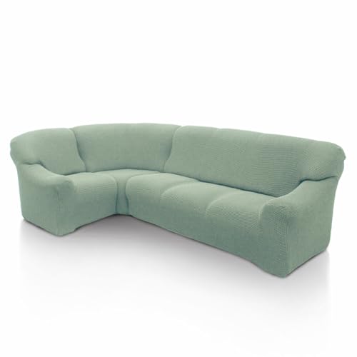 SOFASKINS super elastischer ecksofa überzug, waschbar, hochwertig, atmungsaktiv, bequem und langlebig, Sofa überzug, Einfach anzubringen, Maße (340-540 cm), Farbe Türkis von SOFASKINS