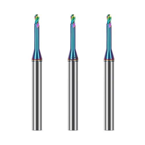 1 STÜCKE HRC60 HRC65 Hartmetall-schaftfräser Mit Langem Hals Und Kugelkopf CNC-Rillenfräser Fräser Fräser Messer R0.5 R1 Schaftfräser(HRC60,R0.4x10x4x50mm) von SOFBO