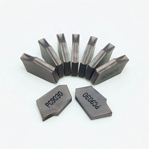10 STÜCKE Drehwerkzeug SP200 SP300 SP400 SP500 PC9030 NC3020 NC3030 Schlitz-Hartmetall-Drehwerkzeug SP 300 Stoßwerkzeug-Dreheinsatz Wendeschneidplatten(SP400 PC9030) von SOFBO