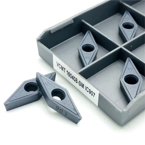 10 STÜCKE VCMT160408 VCMT160404 SM IC907 Metalldrehwerkzeug CNC-Drehmaschine Werkzeug Wendeschneidwerkzeug VCMT 160408 Hartmetallwerkzeuge Wendeschneidplatten(VCMT160408 SM IC907) von SOFBO