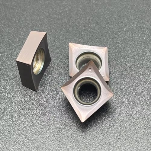Edelstahl Feine Drehen Klinge CCGT060201 CCGT060202 CCGT060204 ML Äußere Kreis Innere Loch Zentrierung Maschine Werkzeug 10PCS Wendeschneidplatten(CCGT060201-ML KT8060) von SOFBO