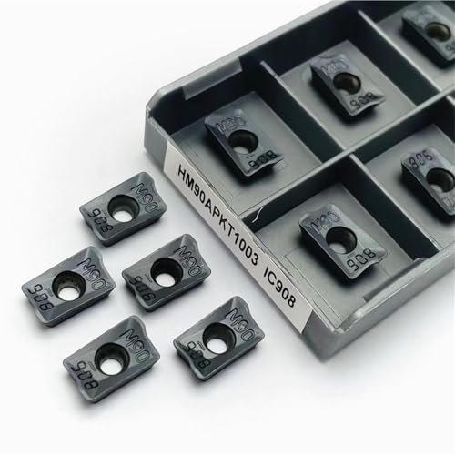 HM90 APKT1003 PDR IC908 Fräser Drehwerkzeug Hartmetalleinsätze für CNC APKT 1003 Fräser APKT1003PDER Drehmaschine Fräsen Wendeschneidplatten(10PCS(1BOX)) von SOFBO