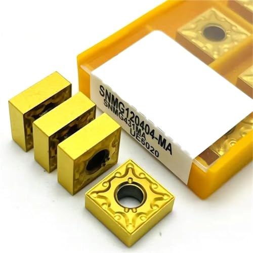 Hartmetalleinsatz SNMG120404 SNMG120408 MA VP15TF UE6020 US735 Metall Zylindrisches Drehwerkzeug CNC-Drehwerkzeug SNMG-Drehwerkzeug Wendeschneidplatten(120404 MA UE6020,10PCS(1box)) von SOFBO