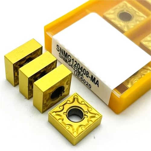 Hartmetalleinsatz SNMG120404 SNMG120408 MA VP15TF UE6020 US735 Metall Zylindrisches Drehwerkzeug CNC-Drehwerkzeug SNMG-Drehwerkzeug Wendeschneidplatten(120408 MA UE6020,10PCS(1box)) von SOFBO