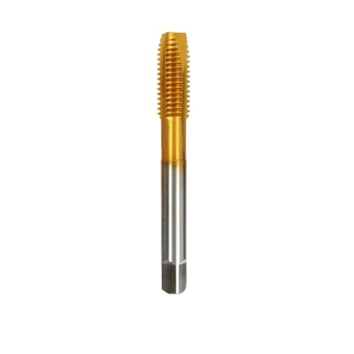 M2 M2.5 M3 M3.5 M4 M5 M6 M8 M10 M12 M14 M16 Titanbeschichteter Handhahn Hss Metrischer Gewindebohrer Mit Gerader Nut(HSS-Co Tin Straight,M2.0x0.4) von SOFBO