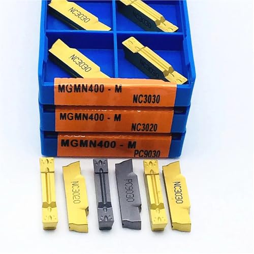 MGMN300 MGMN150 MGMN200 MGMN400 PC9030 NC3020 NC3030 Nuteneinsätze CNC für externe Werkzeughalter MGEHR Schneidwerkzeug Wendeschneidplatten(MGMN400 M NC3030,10PCS(1box)) von SOFBO