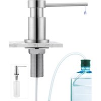 Küchenseifenspender mit 300-ml-Behälter + 1,5 m Silikon-Verlängerungsschlauch – Seifenspender für die Unterbau-Küchenspüle – gebürstet Küchenseifenspender mit 300-ml-Behälter + 1,5 m Silikon-Verlängerungsschlauch – Seifenspender für die Unterbau-Küchenspüle – gebürstet von SOFETIY MAX