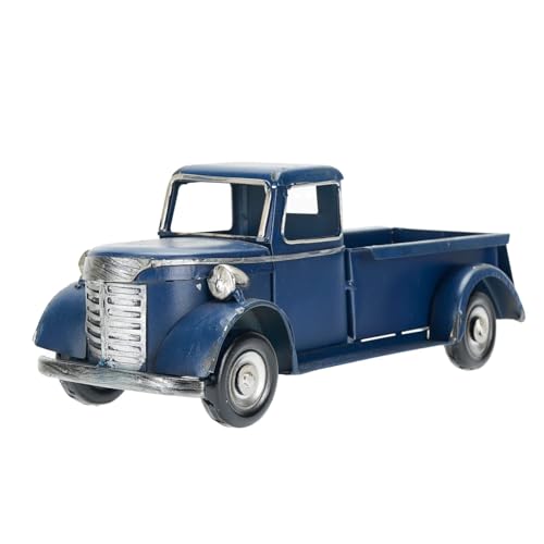 SOFFEE DESIGN 25,4 cm Collectible-Vehicles Classic Truck, Pick-up Modell Eisen Dekorationen, Sammlerstück Figur Desktop Auto Weinhalter für Home Decor, Dunkelblau SOFFEE DESIGN 25,4 cm Collectible-Vehicles Classic Truck, Pick-up Modell Eisen Dekorationen, Sammlerstück Figur Desktop Auto Weinhalter für Home Decor, Dunkelblau von SOFFEE DESIGN