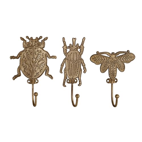 SOFFEE DESIGN Wandhaken aus Metall, Insekten-Design, dekorativer Schrank-Organizer für Schlüssel, Schmuck, von der Natur inspirierte Heimdekoration, 3 Stück SOFFEE DESIGN Wandhaken aus Metall, Insekten-Design, dekorativer Schrank-Organizer für Schlüssel, Schmuck, von der Natur inspirierte Heimdekoration, 3 Stück von SOFFEE DESIGN