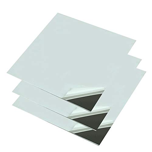 SOFIALXC 304 Edelstahlblech, polierte Oberfläche, Metall-Rohstoffe: 100 mm x 100 mm x Stärke: 1,2 mm, 3 Stück. von SOFIALXC