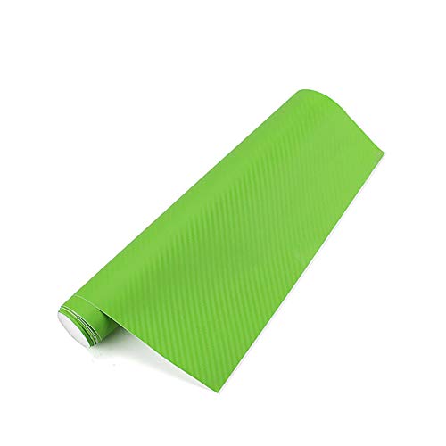 SOFIALXC 3D Carbon Vinyl Car Wrapping Folie Dekoration Aufkleber Styling- green-30cmx300xm von SOFIALXC