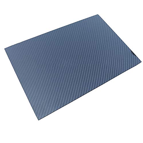 SOFIALXC 3K Kohlefaser-Platte, 100% Karbonfaserplatte, Laminat, Köper, glänzende Oberfläche für selbstgemachtes Gestell, 250 x 500 mm, 2mm von SOFIALXC