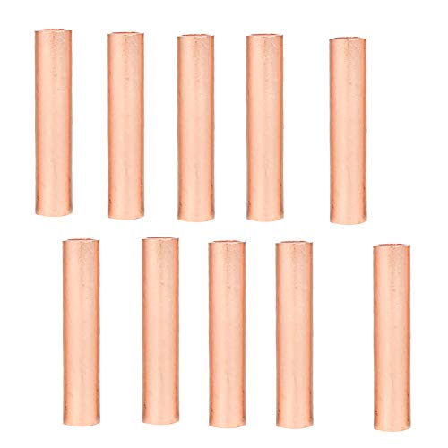 SOFIALXC Kupferrohr Außendurchmesser 10mm Innendurchmesser 7mm lang 60mm 10 Stück GT25 von SOFIALXC