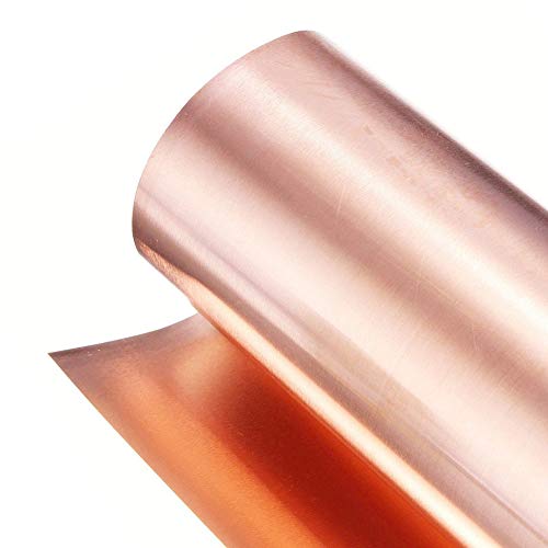 SOFIALXC Reines Kupfer 99.9% Cu Blech Folie Für Handwerk Luft Und Raumfahrt Breite 200mm Länge 1000mm-thickness: 0.3 mm von SOFIALXC
