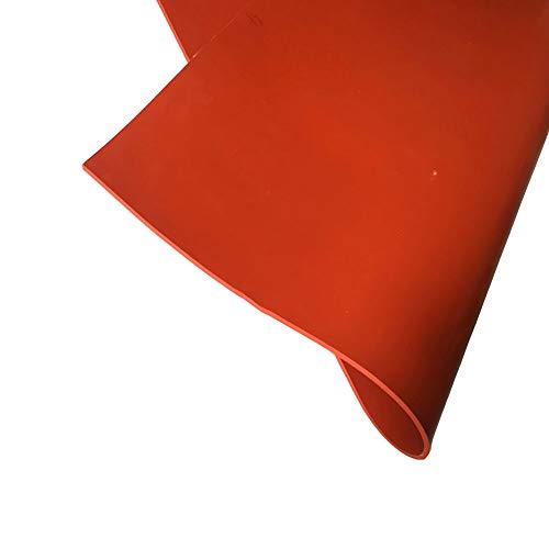 SOFIALXC Silikon Gummi Hohe Temperatur Rot 500x500mm-Thickness: 1mm von SOFIALXC