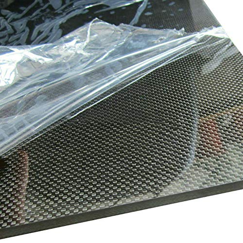 SofialXC 3K Kohlefaser-Platte, Platte aus 100 % Faser, Laminatplatte (einfarbig, glatte Oberfläche), 250mmx250mm, 4 mm von SOFIALXC
