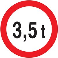 Klebeschild VERBOTEN FÜR MEHR ALS +3.5 TONNEN Ø300MM TALIAPLAST - 722283 Klebeschild VERBOTEN FÜR MEHR ALS +3.5 TONNEN Ø300MM TALIAPLAST - 722283 von SOFOP
