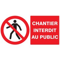 Selbstklebendes Schild CHANTIER VERBOTEN FÜR DIE ÖFFENTLICHKEIT 330X200MM TALIAPLAST - 721209 Selbstklebendes Schild CHANTIER VERBOTEN FÜR DIE ÖFFENTLICHKEIT 330X200MM TALIAPLAST - 721209 von SOFOP