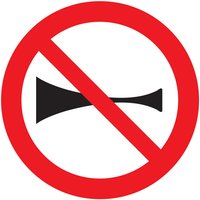 Selbstklebendes Schild KLAXON VERBOTEN Ø420MM TALIAPLAST - 723267 von SOFOP