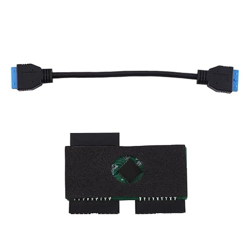 SOFORFREEM USB HUB 3.0 19Pin 1 ein 2 Verlängerungskabel mit Adoption Chip und Modularkabel und Erweiterungskarte von SOFORFREEM