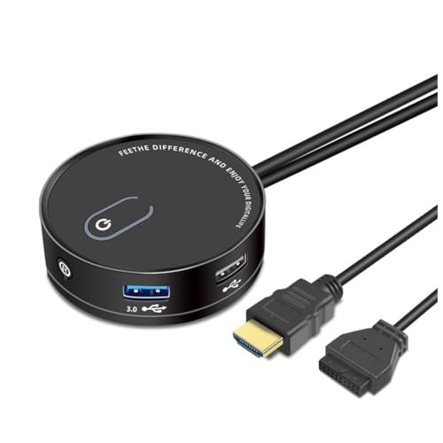 SOFORFREEM Universal Computer Schalter für Internetkaffee, USB 3.0, externe Stromversorgung, interner USB mit Audio von SOFORFREEM