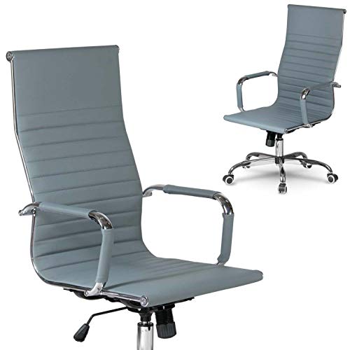 SOFOTEL Tokio Bürostuhl ergonomisch Profilierte Rückenlehne Drehstuhl mit Rollen und Neigemechanik verstellbare Kopfstütze Gaming Stuhl Kunstleder Chefsessel Grau SOFOTEL Tokio Bürostuhl ergonomisch Profilierte Rückenlehne Drehstuhl mit Rollen und Neigemechanik verstellbare Kopfstütze Gaming Stuhl Kunstleder Chefsessel Grau von SOFOTEL