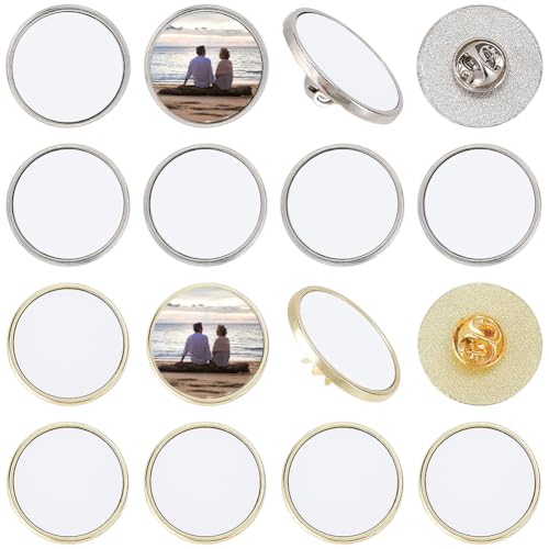 SOFPLAT 1 Box 20 Sets Sublimation Blank Buttons Flache Runde Brosche Pins DIY Button Pin Rohlinge Lünette Tabletts Kreis Aluminiumblech Zubehör für Abzeichen Handwerk Schmuck Herstellung Bild SOFPLAT 1 Box 20 Sets Sublimation Blank Buttons Flache Runde Brosche Pins DIY Button Pin Rohlinge Lünette Tabletts Kreis Aluminiumblech Zubehör für Abzeichen Handwerk Schmuck Herstellung Bild von SOFPLATE