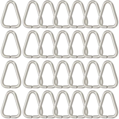 SOFPLATE 1 Box 1000 Stück Dreieckige Offene Ringe Metall Biegering 6.5mm 304 Edelstahl Biegerringe Verbindungsstücke Klemmbügel Verschlusshaken Zur Schmuckherstellung Ohrringe Armbänder Halskettenhan von SOFPLATE