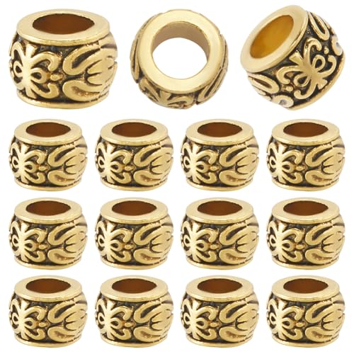 SOFPLATE 1 Box 150 Stück Große Löcher Legierungsperlen Goldfarben Europäische Abstandsperlen Großpackung Antikes Legierungsmetall Rondell Säulenfass Charm Lose Perlen Für Armbänder Perlen Ohrringe Hal SOFPLATE 1 Box 150 Stück Große Löcher Legierungsperlen Goldfarben Europäische Abstandsperlen Großpackung Antikes Legierungsmetall Rondell Säulenfass Charm Lose Perlen Für Armbänder Perlen Ohrringe Hal von SOFPLATE