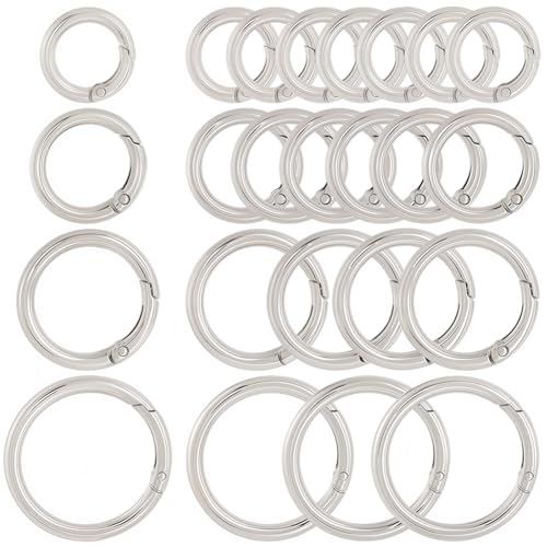 SOFPLATE 1 Box 20 Stück 4 Größen O Ringe Mit Auslösefeder Großpackung Runder Karabinerhaken Schlüsselring Metallkreis Karabinerhaken Tor O Ring Schnallenverschlüsse Für Schlüsselringe Geldbörsen Tasch SOFPLATE 1 Box 20 Stück 4 Größen O Ringe Mit Auslösefeder Großpackung Runder Karabinerhaken Schlüsselring Metallkreis Karabinerhaken Tor O Ring Schnallenverschlüsse Für Schlüsselringe Geldbörsen Tasch von SOFPLATE