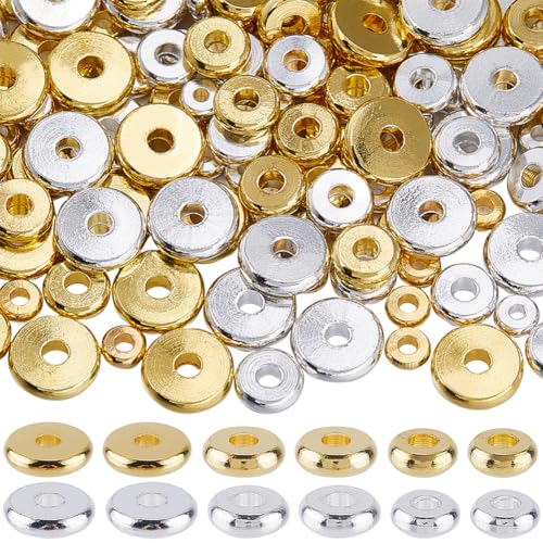 SOFPLATE 1 Box 240 Stück Silberne Scheiben Abstandsperlen Flache Runde Abstandsperlen 4mm 6mm 8mm Goldfarben Kleine Massive Mini Fassperlen Lose Abstandshalter Für Die Schmuckherstellung Armbänder SOFPLATE 1 Box 240 Stück Silberne Scheiben Abstandsperlen Flache Runde Abstandsperlen 4mm 6mm 8mm Goldfarben Kleine Massive Mini Fassperlen Lose Abstandshalter Für Die Schmuckherstellung Armbänder von SOFPLATE