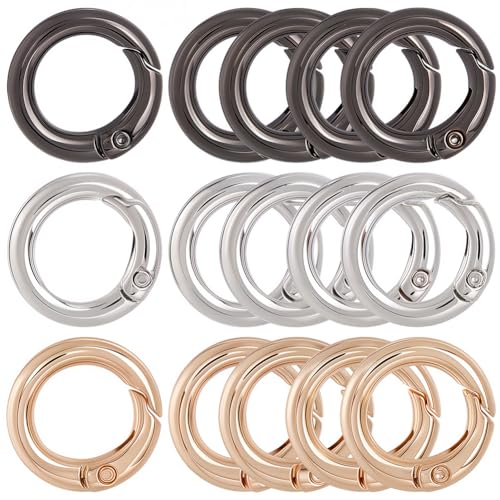 SOFPLATE 1 Box 30 Stück 3 Farben Runder Karabinerhaken Feder O Ringe Schlüsselring Aus Metall 20mm Kreisförmiger Auslöser Karabinerhaken Tor O Ring Schnallenverschlüsse Für Schlüsselringe Geldbörsen SOFPLATE 1 Box 30 Stück 3 Farben Runder Karabinerhaken Feder O Ringe Schlüsselring Aus Metall 20mm Kreisförmiger Auslöser Karabinerhaken Tor O Ring Schnallenverschlüsse Für Schlüsselringe Geldbörsen von SOFPLATE