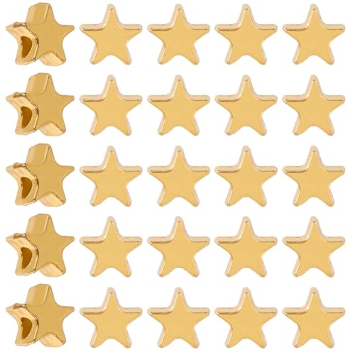 SOFPLATE 1 Box 300 Stück Goldene Sternperlen Metallstern Abstandshalterperlen Legierung 6mm Klein Lose Glänzend Glatt Großes Loch Pentagramm Abstandshalter Für Schmuckherstellung DIY Handwerk Armbänd SOFPLATE 1 Box 300 Stück Goldene Sternperlen Metallstern Abstandshalterperlen Legierung 6mm Klein Lose Glänzend Glatt Großes Loch Pentagramm Abstandshalter Für Schmuckherstellung DIY Handwerk Armbänd von SOFPLATE