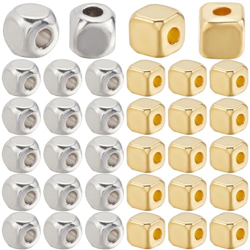 SOFPLATE 1 Box 500 Stück 4mm Metallwürfelperle Silberfarbene Quadratische Perlen Lose Tibetische Legierung Antik Golden Glatter Charm Mini Abstandshalterperlen Mit Loch Für Armbänder DIY Schmuckherst SOFPLATE 1 Box 500 Stück 4mm Metallwürfelperle Silberfarbene Quadratische Perlen Lose Tibetische Legierung Antik Golden Glatter Charm Mini Abstandshalterperlen Mit Loch Für Armbänder DIY Schmuckherst von SOFPLATE