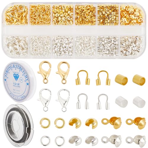 SOFPLATE 1 Box Mit 1242 Quetschperlen Zubehör Schmuckherstellungs Sets Perlenknotenabdeckungen Inklusive Drahtschutz Quetschabdeckungen Röhrchen Verschlüsse Biegeringe Beschläge Für DIY Halsketten Arm SOFPLATE 1 Box Mit 1242 Quetschperlen Zubehör Schmuckherstellungs Sets Perlenknotenabdeckungen Inklusive Drahtschutz Quetschabdeckungen Röhrchen Verschlüsse Biegeringe Beschläge Für DIY Halsketten Arm von SOFPLATE