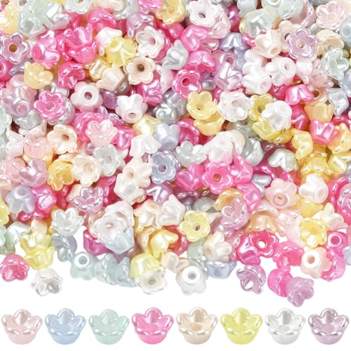 SOFPLATE 1 Box mit 2400 Stück Acryl-Blumen-Perlenkappen in 8 Farben, lose Kunststoff-Mini-Abstandshalter für Schmuckherstellung, Armbänder, Halsketten, Ohrringe, Anfänger SOFPLATE 1 Box mit 2400 Stück Acryl-Blumen-Perlenkappen in 8 Farben, lose Kunststoff-Mini-Abstandshalter für Schmuckherstellung, Armbänder, Halsketten, Ohrringe, Anfänger von SOFPLATE