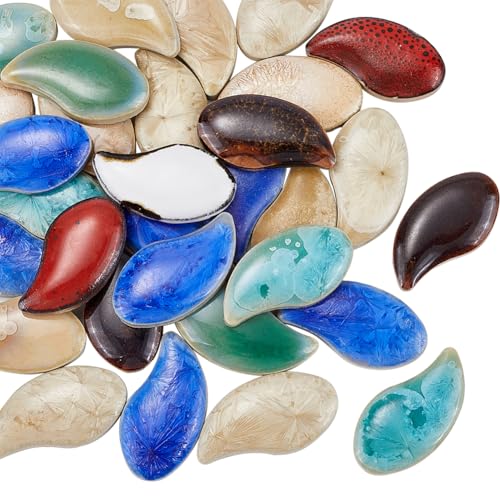 SOFPLATE 1 Schachtel 200g Mosaik Bastelfliesen Großpackung Porzellan Mosaikfliesen Bunte Mosaikfliesenstücke Mit Blumenmuster Unregelmäßige Porzellanfliesen Für Heimwerker Teller Blumentöpfe Vasen Tas von SOFPLATE