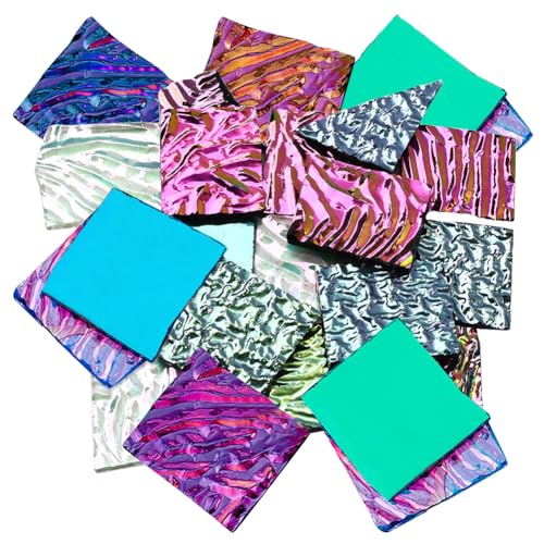 SOFPLATE 1 Schachtel Mit Ca. 84g Dichroitischem Glasabfall Schmelzbare Glasstücke Mit Schillernder Regenbogenfarbe Zum Schmelzen In Der Mikrowelle Geeignet Kunststücke Kompatibles Material Für Die Sch von SOFPLATE