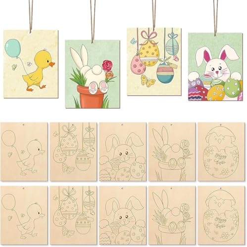 SOFPLATE 10 Stück 5.9 x 4.7 Zoll Unbehandeltes Holz Blanke Osterornamente Kaninchen Ente Holzausschnitte Basteln Zum Bemalen Tierverzierung Für Heimwerker Kunsthandwerk Heimparty Dekoration Feiertagsb SOFPLATE 10 Stück 5.9 x 4.7 Zoll Unbehandeltes Holz Blanke Osterornamente Kaninchen Ente Holzausschnitte Basteln Zum Bemalen Tierverzierung Für Heimwerker Kunsthandwerk Heimparty Dekoration Feiertagsb von SOFPLATE