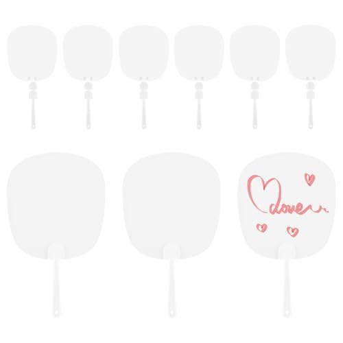 SOFPLATE 10 Stück Kunststoff Handfächer DIY Blanko Großpackung PVC Flach Oval Sommer Klar Transparent Chinesischer Stil Bedruckbar Dekorativer Handfächer Für Tanzaufführungen Hochzeitsfeiern DIY Baste SOFPLATE 10 Stück Kunststoff Handfächer DIY Blanko Großpackung PVC Flach Oval Sommer Klar Transparent Chinesischer Stil Bedruckbar Dekorativer Handfächer Für Tanzaufführungen Hochzeitsfeiern DIY Baste von SOFPLATE