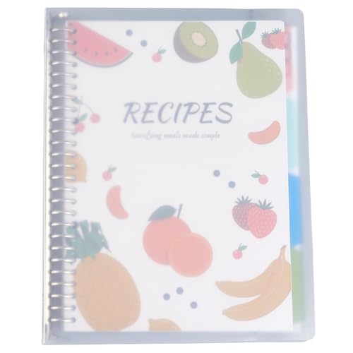 SOFPLATE 10.8 x 8.5 Inch Blank Recipe Notebook Recipe Journal Book with 80Pcs Inner Pages White Plastic Rectangle Removable Hardcover Large Personal Write Book Binder for DIY Kitchen Home Cooking SOFPLATE 10.8 x 8.5 Inch Blank Recipe Notebook Recipe Journal Book with 80Pcs Inner Pages White Plastic Rectangle Removable Hardcover Large Personal Write Book Binder for DIY Kitchen Home Cooking von SOFPLATE