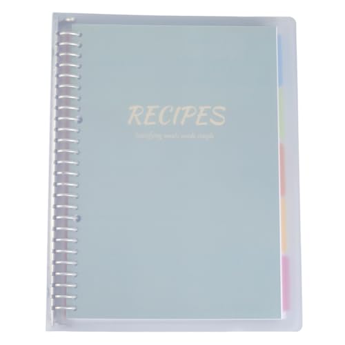 SOFPLATE 10.8 x 8.5 Inch Cooking Recipe Book Blank Recipe Journal Notebook with 80Pcs Inner Pages Plastic Dark Sea Green Rectangle Removable Hardcover Personal Book Binder for DIY Kitchen Home Cooking SOFPLATE 10.8 x 8.5 Inch Cooking Recipe Book Blank Recipe Journal Notebook with 80Pcs Inner Pages Plastic Dark Sea Green Rectangle Removable Hardcover Personal Book Binder for DIY Kitchen Home Cooking von SOFPLATE