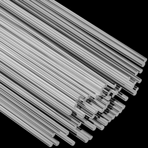 SOFPLATE 100 Stück Acryl Dübelstangen Durchsichtige Acryl Rundstangen Durchmesser Transparente Säulen Tortenaufsätze Solide Stangenstreifen Zubehör Für Kuchen Modelle Partys Pflanzen Gartenarbeit Bast von SOFPLATE