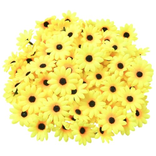 SOFPLATE 100 Stück Künstliche Gänseblümchen Blumennköpfe Gelb Künstliche Blumennköpfe 4cm Klein Dekorativer Stoff Gerbera SonnenBlumennköpfe Für Kranz Girlande Hochzeit Party Tischdekoration Heimdekor SOFPLATE 100 Stück Künstliche Gänseblümchen Blumennköpfe Gelb Künstliche Blumennköpfe 4cm Klein Dekorativer Stoff Gerbera SonnenBlumennköpfe Für Kranz Girlande Hochzeit Party Tischdekoration Heimdekor von SOFPLATE