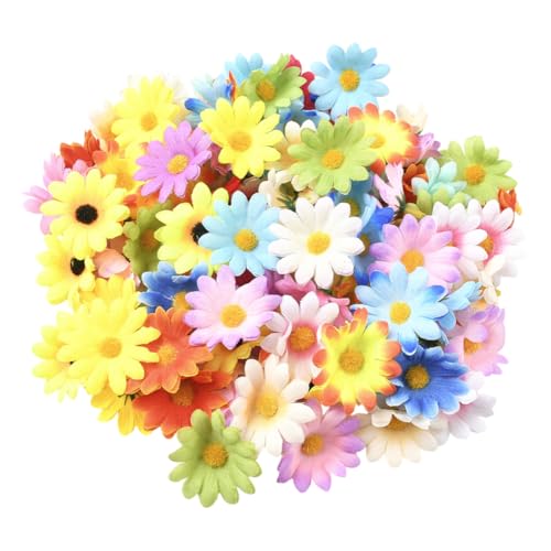 SOFPLATE 100 Stück Mini Blütenköpfe Künstliche SonnenBlumenn Ohne Stiel Mehrfarbig 4cm Kleiner Stoff Gerbera Gänseblümchen KunstBlumennköpfe Für Kranz Girlande Hochzeit Basteln Party Tischdekoration H SOFPLATE 100 Stück Mini Blütenköpfe Künstliche SonnenBlumenn Ohne Stiel Mehrfarbig 4cm Kleiner Stoff Gerbera Gänseblümchen KunstBlumennköpfe Für Kranz Girlande Hochzeit Basteln Party Tischdekoration H von SOFPLATE